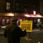 Cornelia Street Cafe and painter of it