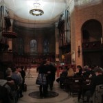 Waiting for Zorn's organ concert to begin